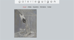 Desktop Screenshot of galerie-guigon.com