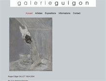 Tablet Screenshot of galerie-guigon.com